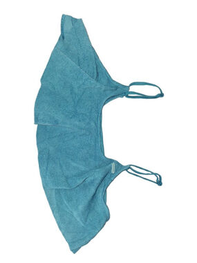 Roxy Teal Ruffled Bikini Top Plus Size 16 beach vacay resort wear beachwear